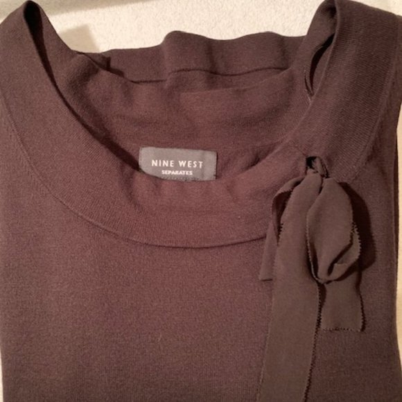 Nine West Separates dark brown sweater NWOT - Picture 1 of 11